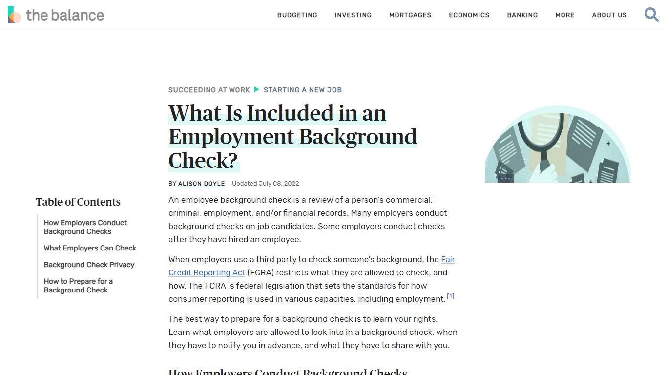 What Is Included in an Employment Background Check? - The Balance Careers